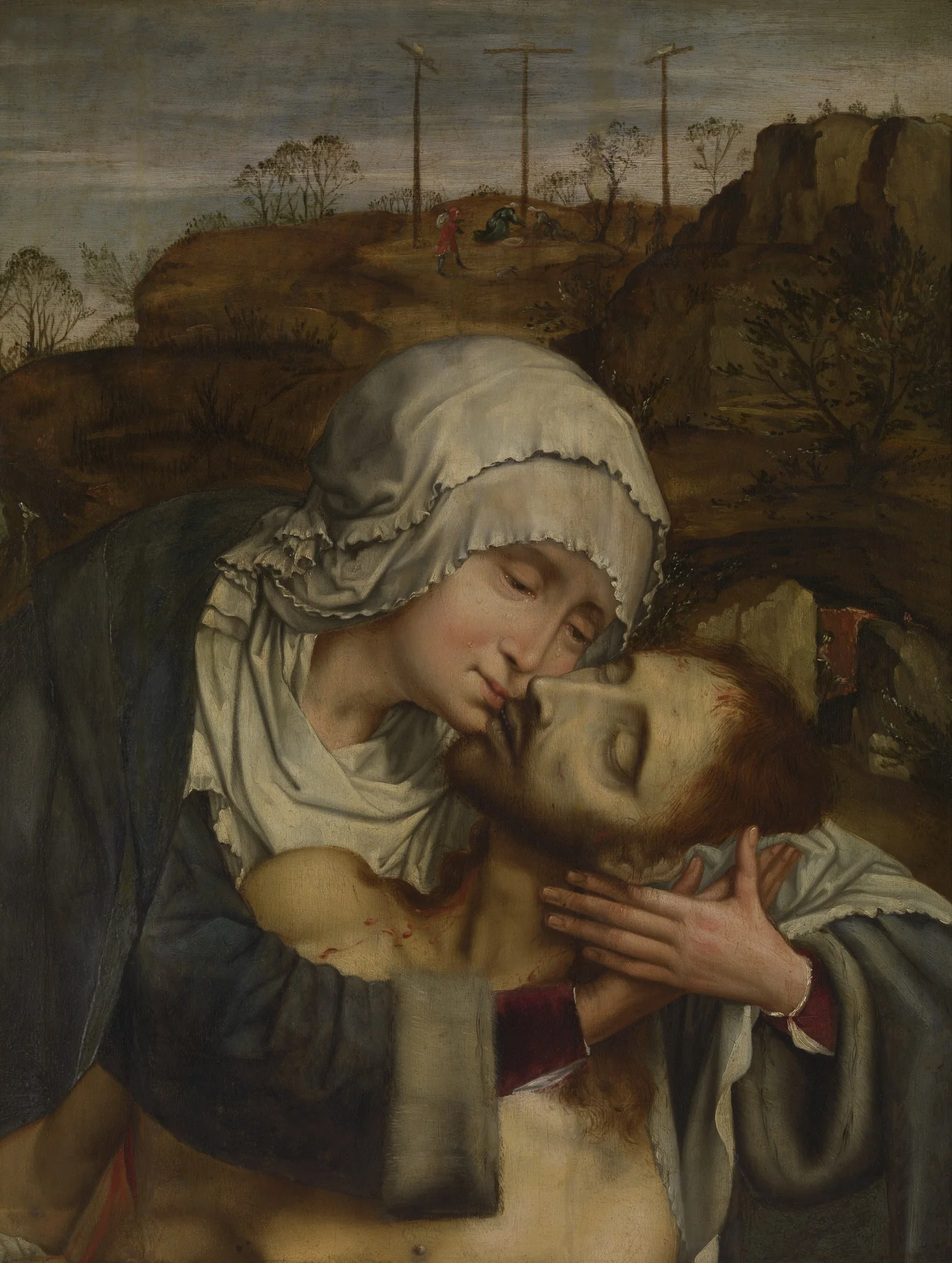 Pietà, detail