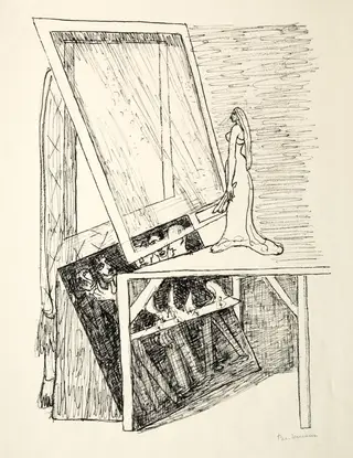 Day and Dream: Magic Mirror, by Max Beckmann, 1946
