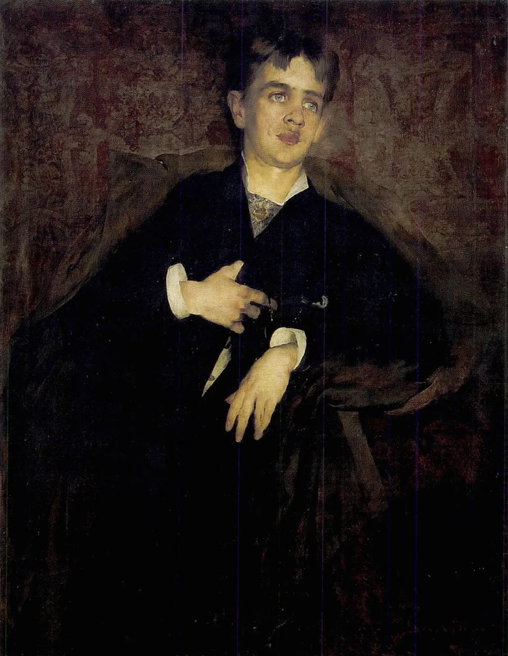 Portrait of Bertalan Karlovszky, by Jenő Gyárfás, oil, 1890
