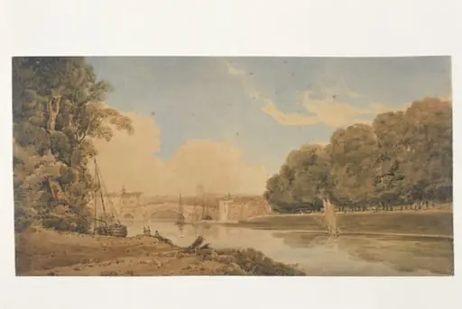 The Mayor's Walk on the Banks of the Ouse, Yorkshire, by Girtin, watercolor, 1801