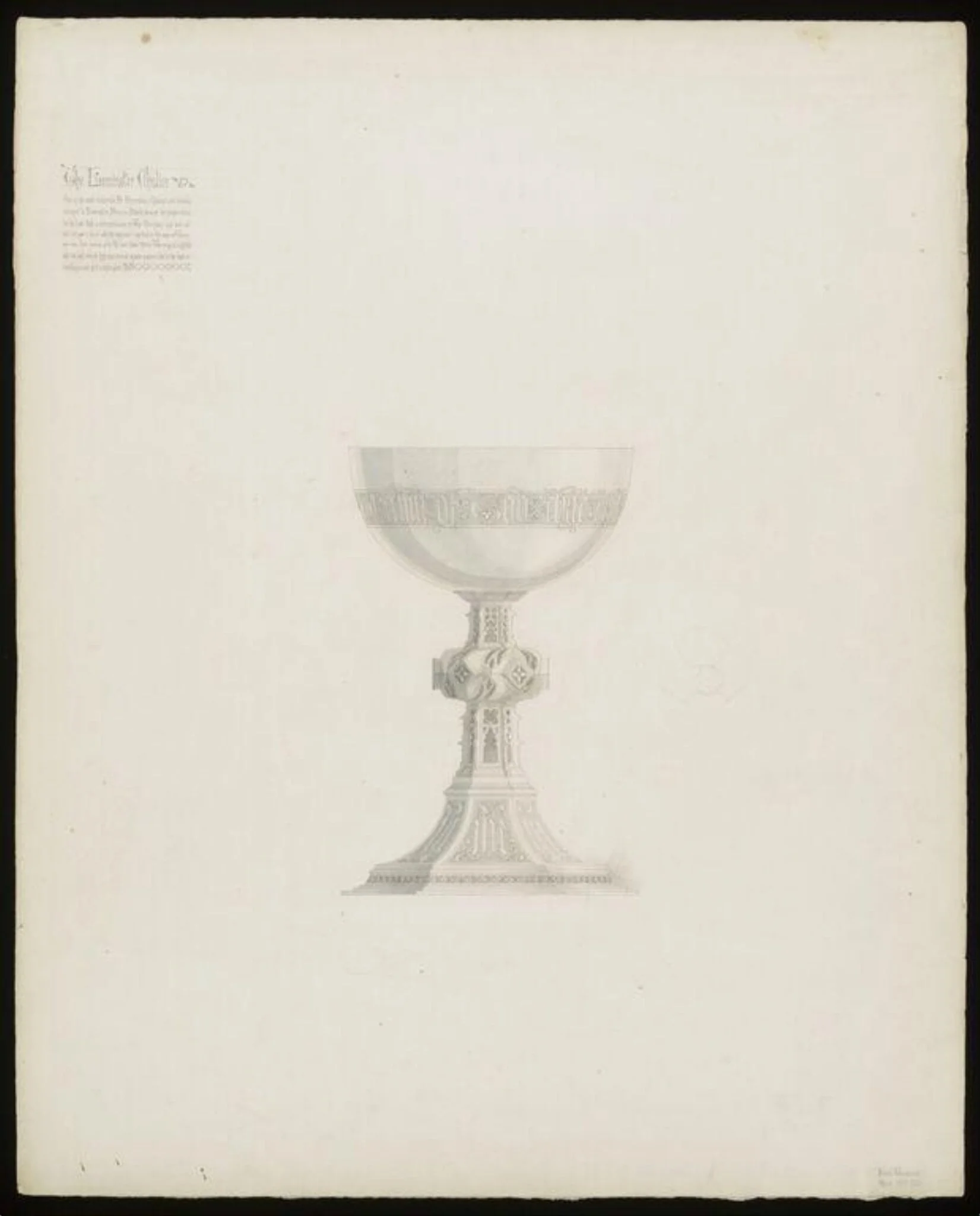 The Leominster Chalice, detail