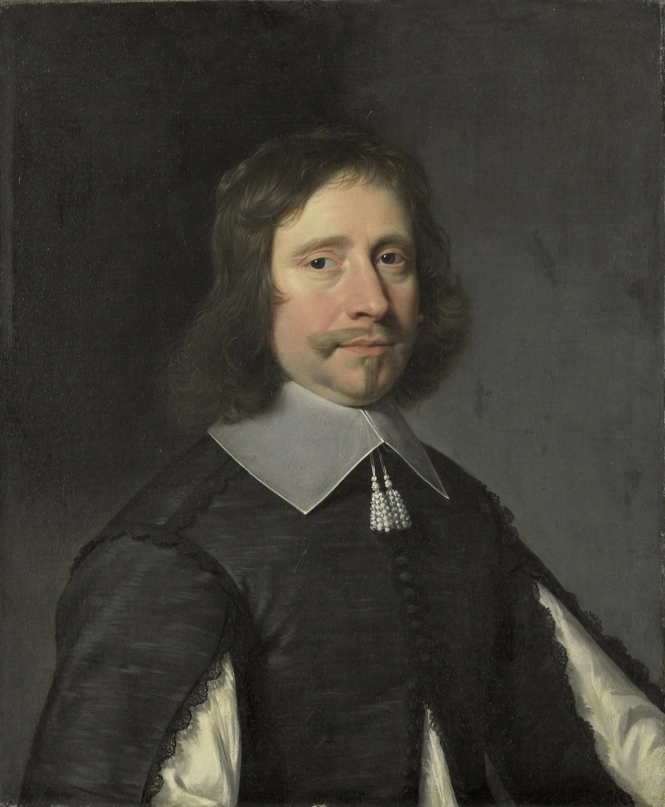 Portrait of a man, perhaps Philippe de la Trémoïlle (1596-?), count of Olonne, detail