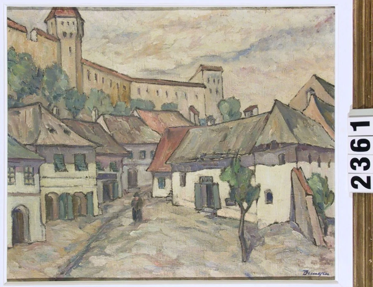 Peisaj din Sighișoara, detail