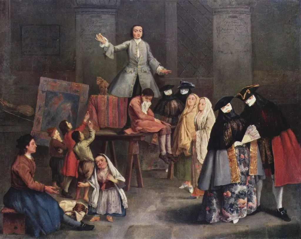 The Toothpuller, by Pietro Longhi, oil, 1750