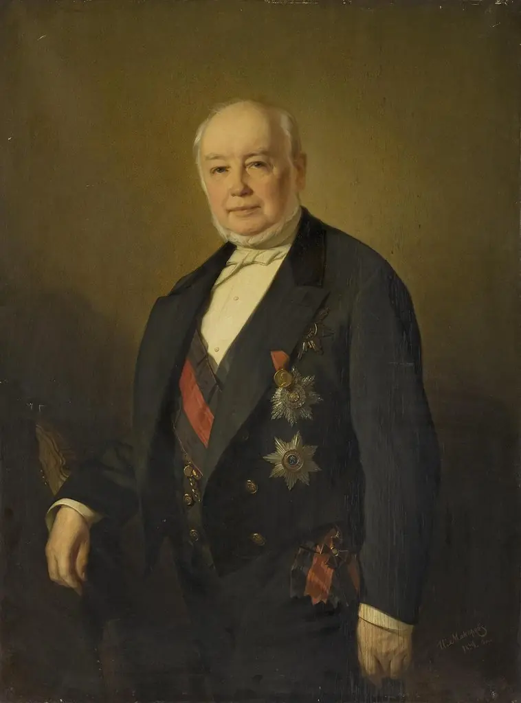 Portrait of Nikolai Stoyanovsky, by Ivan Makarov, oil, 1896