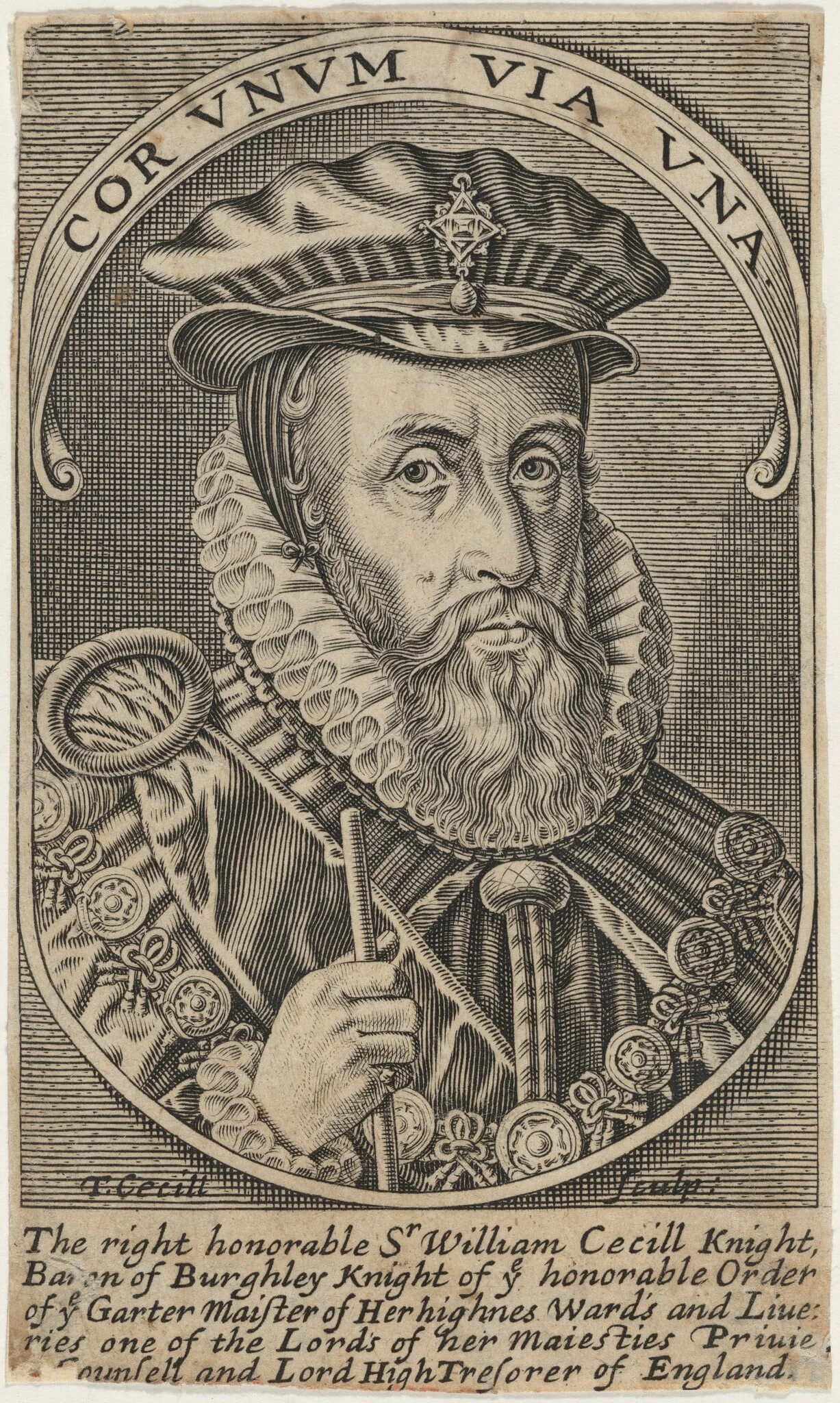William Cecill, First Baron Burghley, detail