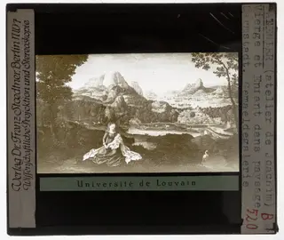 Joachim Patinir (studio). Rest on the flight into Egypt, by Joachim Patinir, unspecified