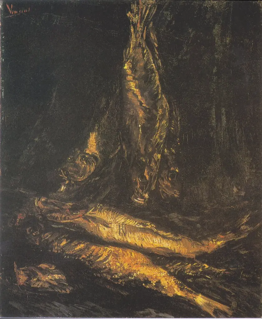 Smoked Herrings, by Vincent van Gogh, oil