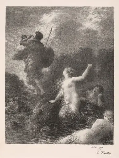 Twilight of the Gods:  Siegfried and the Rhine Maidens, by Henri Fantin-Latour, 1897