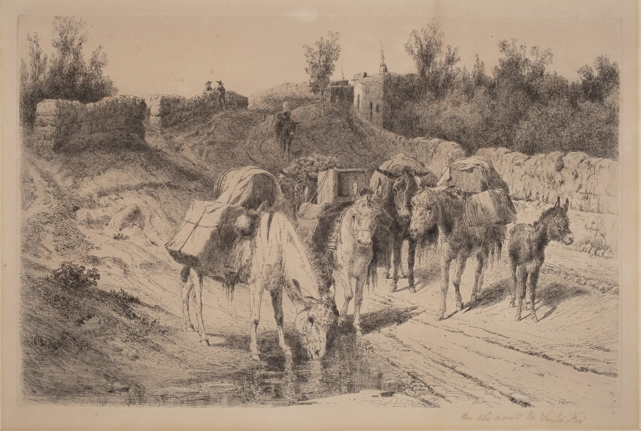 On the Road to Santa Fe, detail