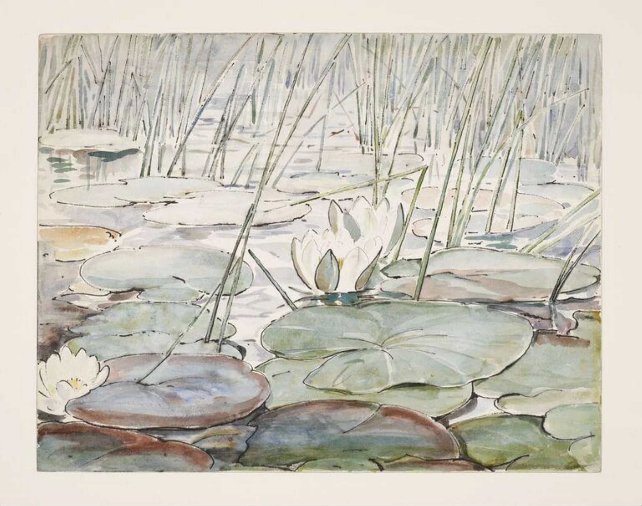 Waterlilies, detail