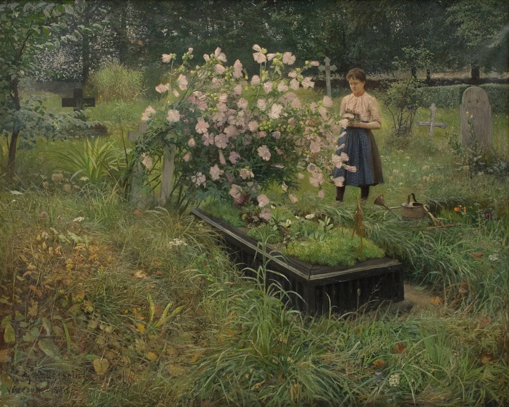 Graveyard Scene, detail