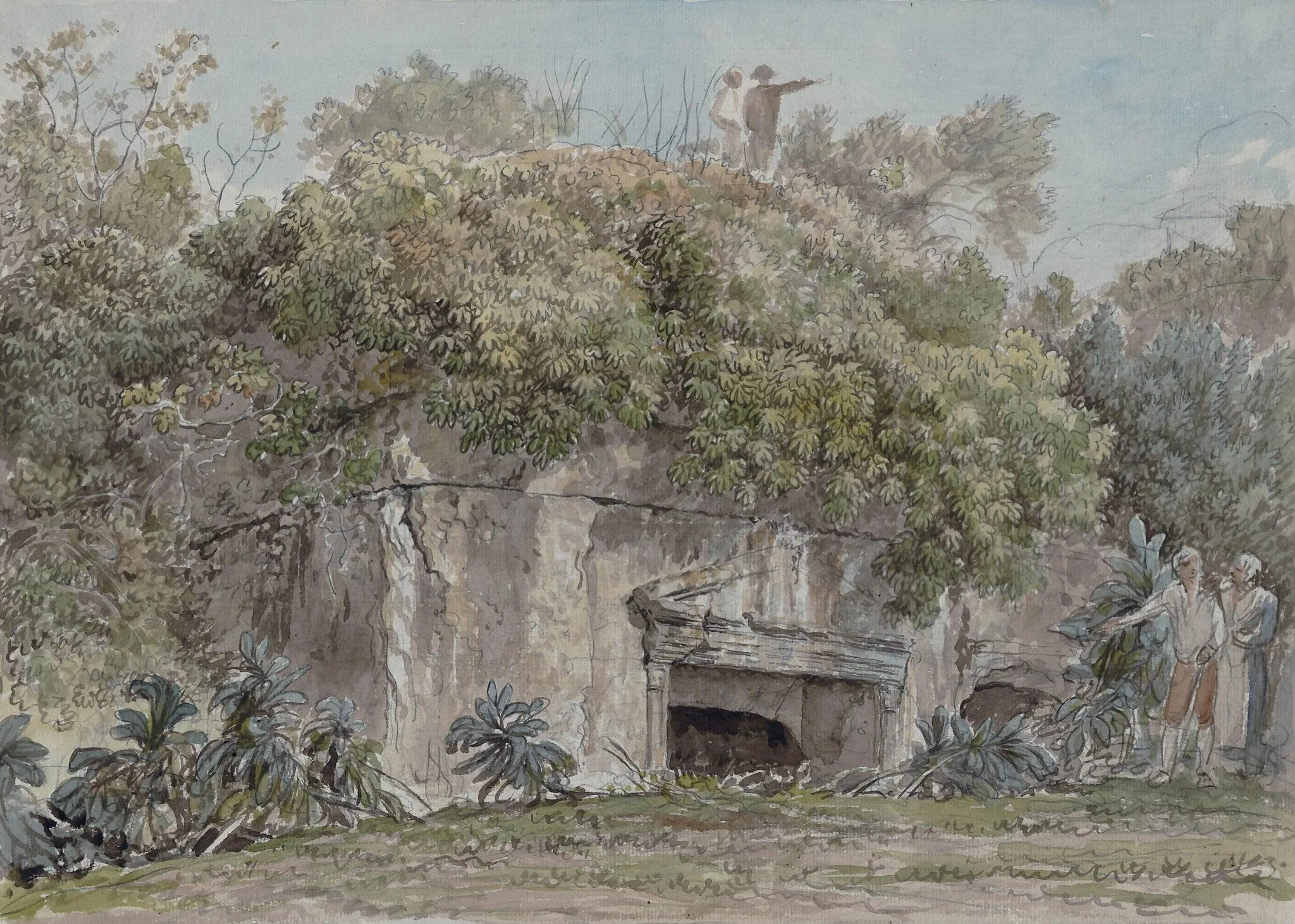 Ruins near Castel Gandolfo, detail