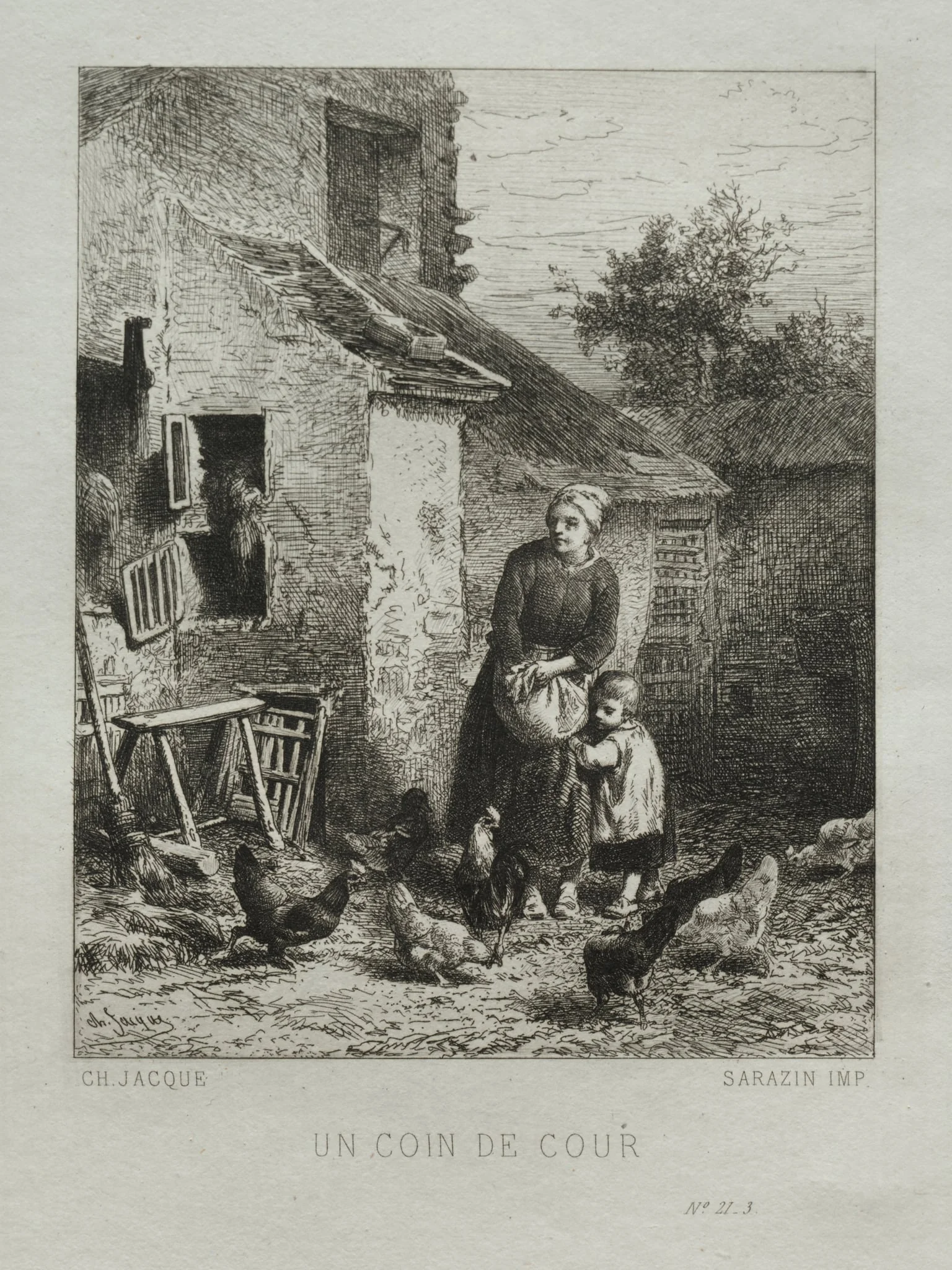 A Corner of the Yard, detail