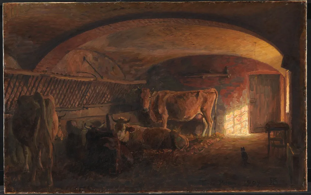 Italiensk kostald, by Niels Skovgaard, unspecified, 1909