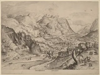 Insidiosus Auceps (The Crafty Bird-Catcher), by Lucas van Doetechum, ink, 1556
