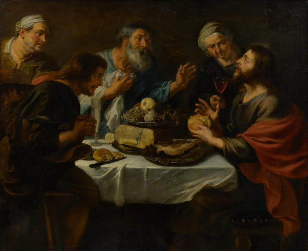 Christ at Emmaus, by Peter Paul Rubens, paint, 1630