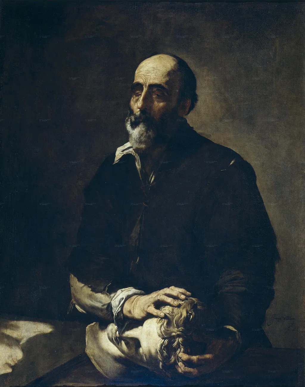 The Blind Sculptor, by Jusepe de Ribera, oil, 1632