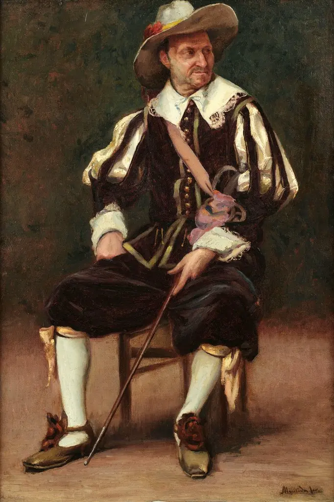 Musketeer, by José Ferraz de Almeida Júnior, oil, 1884