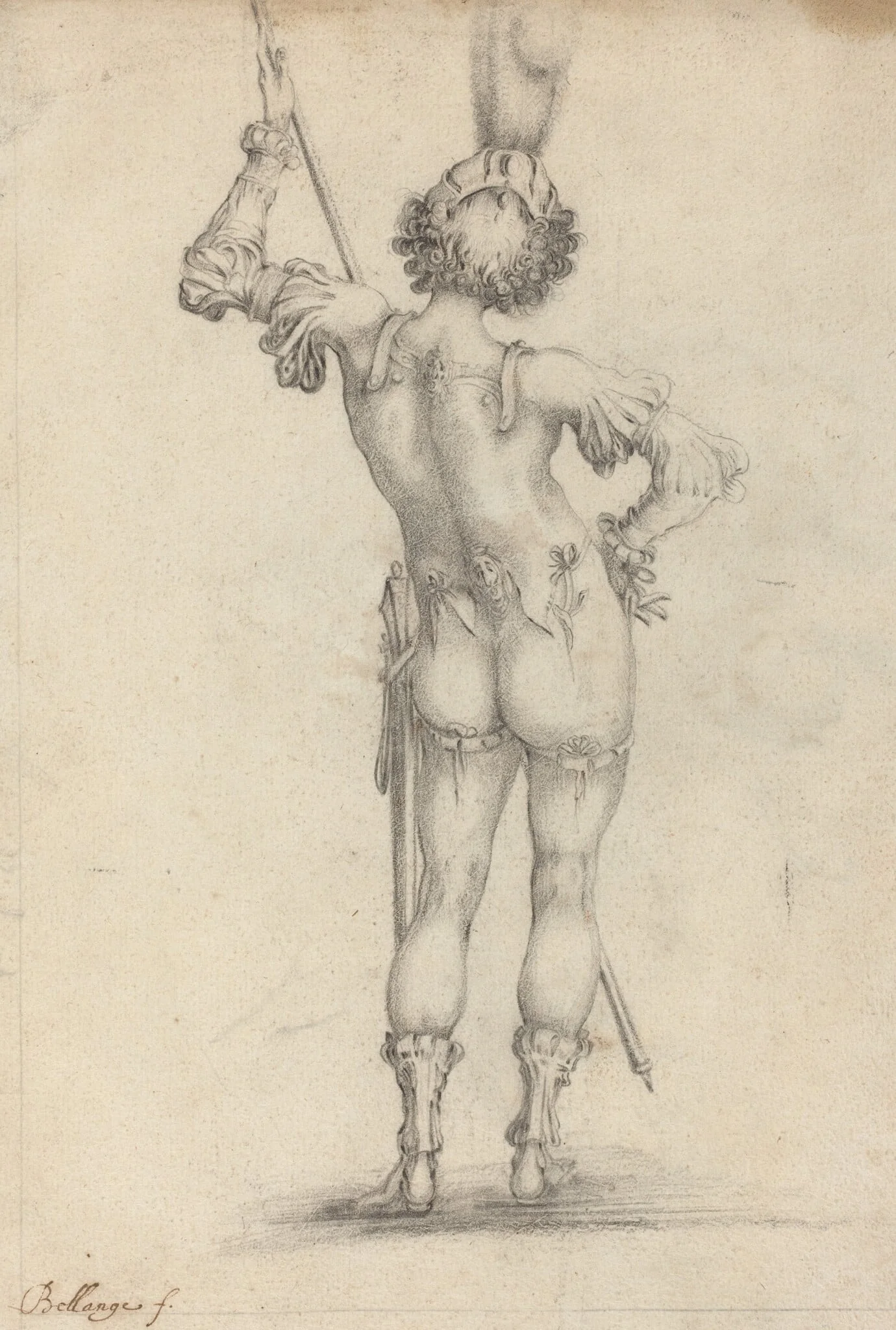 Standing Figure [recto], detail