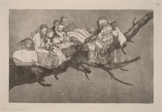 Disparate ridiculo (Ridiculous Folly), by Francisco de Goya, ink, 1816