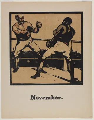 An Almanac of Twelve Sports: Boxing, by William Nicholson, 1897