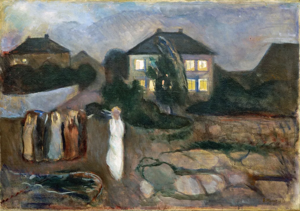 The Storm, by Edvard Munch, oil, 1897