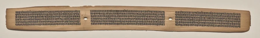 Text, folio 164 (recto), from a Manuscript of the Perfection of Wisdom in Eight Thousand Lines (Ashtasahasrika Prajnaparamita-sutra), detail