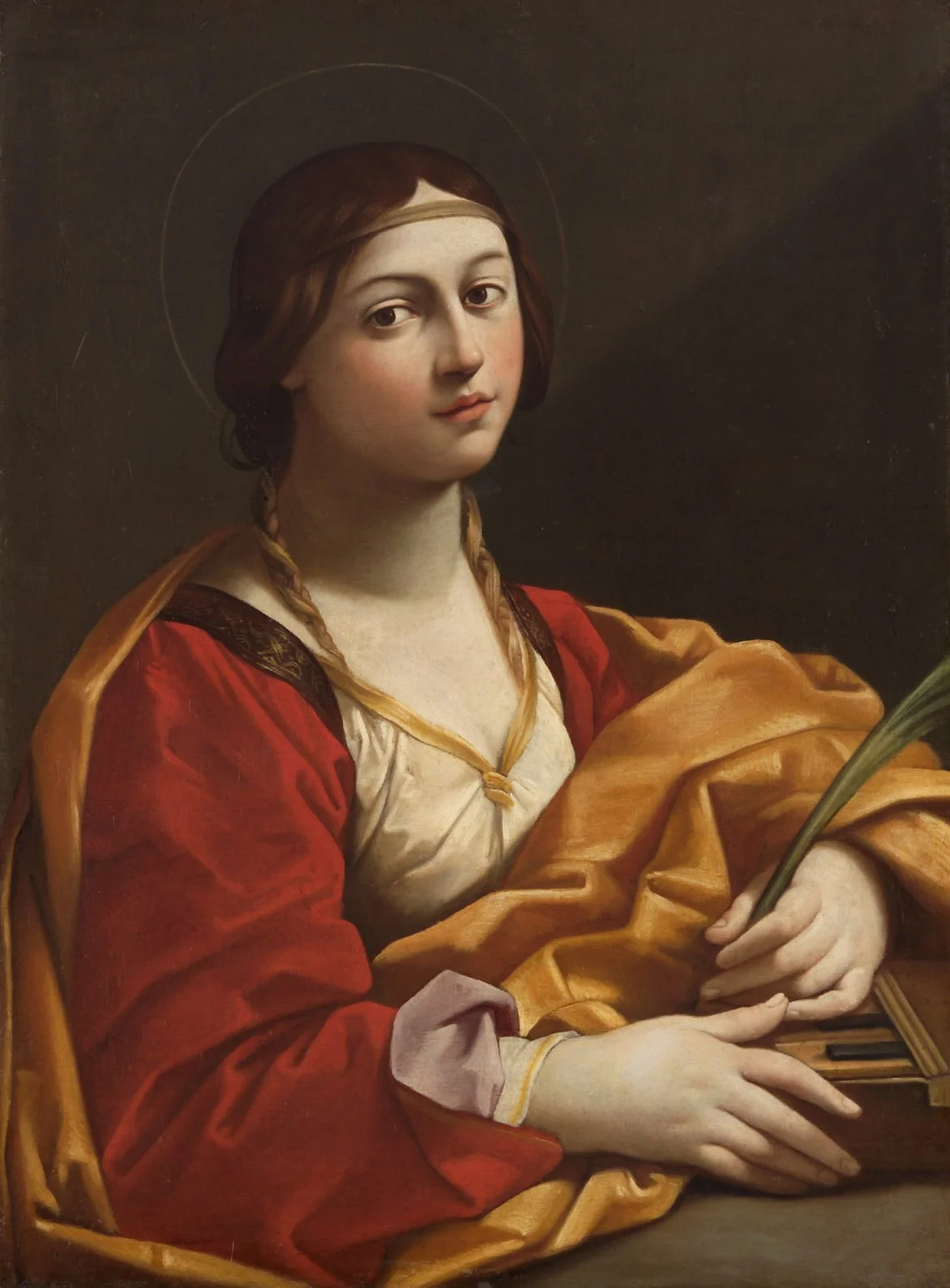 Saint Cecilia, detail