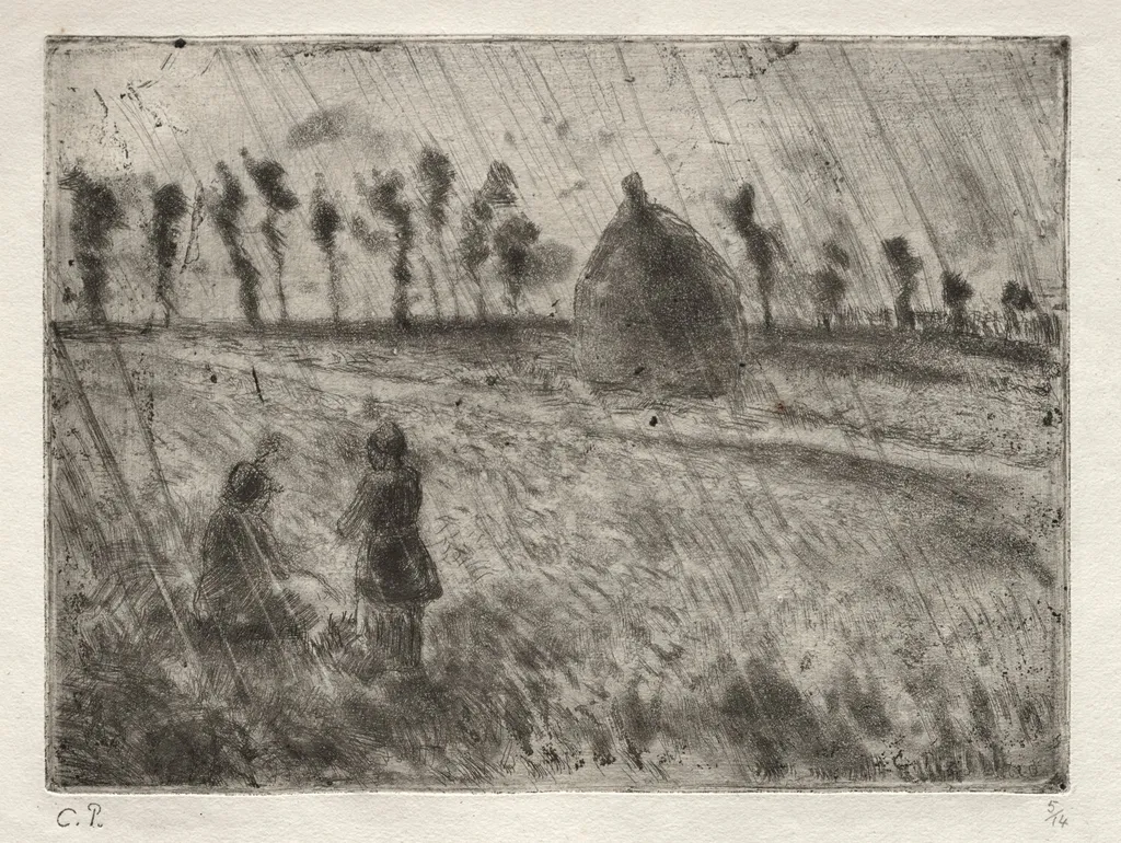 Rain Effect, by Camille Pissarro, 1879