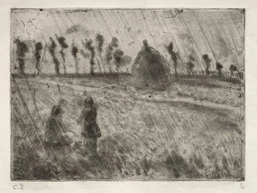 Rain Effect, by Camille Pissarro, 1879