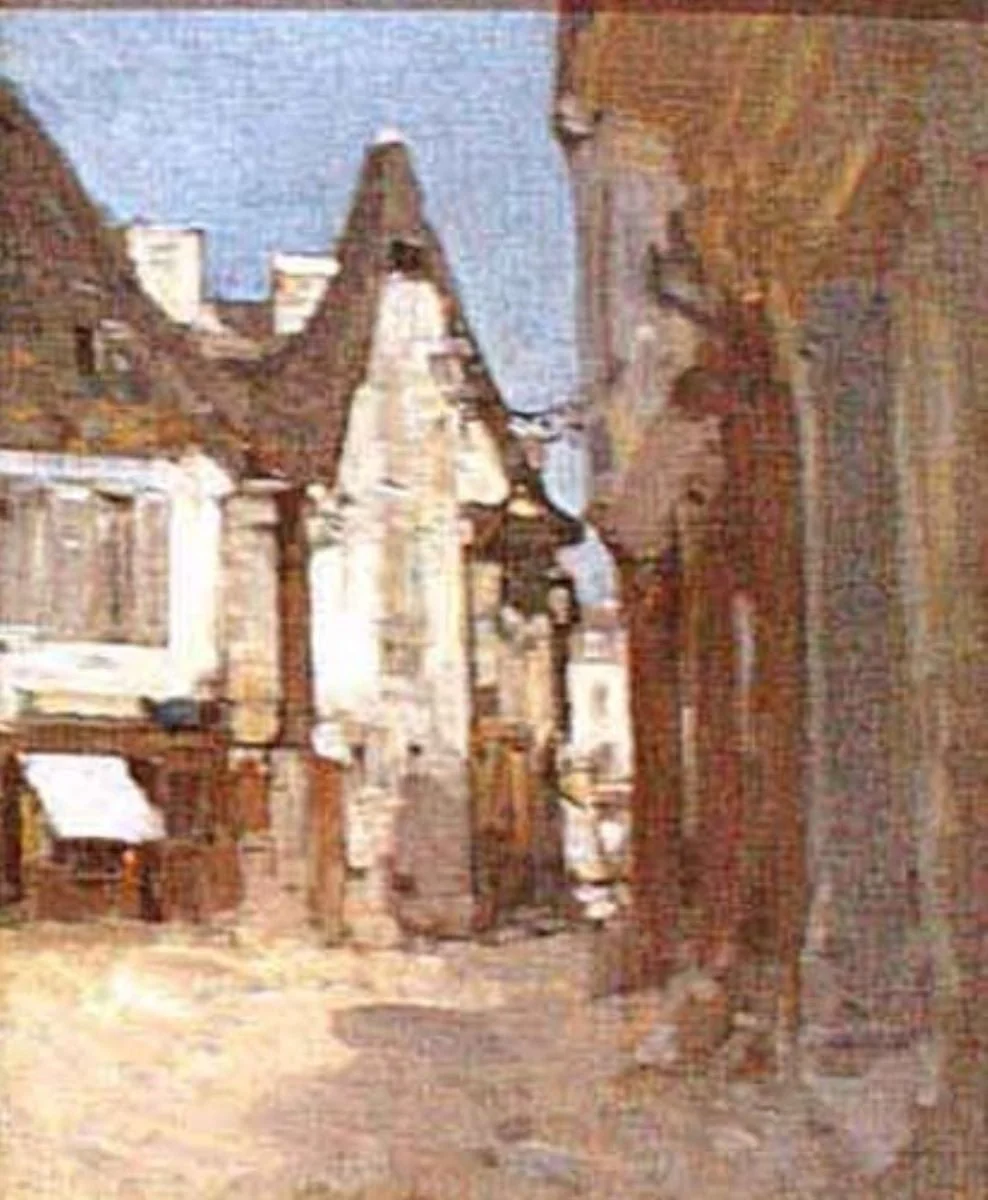 Răspântie în oraș la Vitre, detail