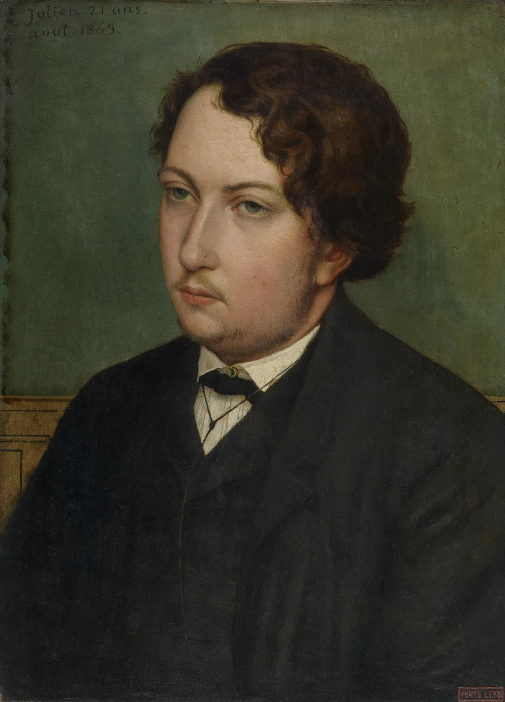 Julien Leys, the Artist's Son, by Jan August Hendrik Leys, oil, 1863