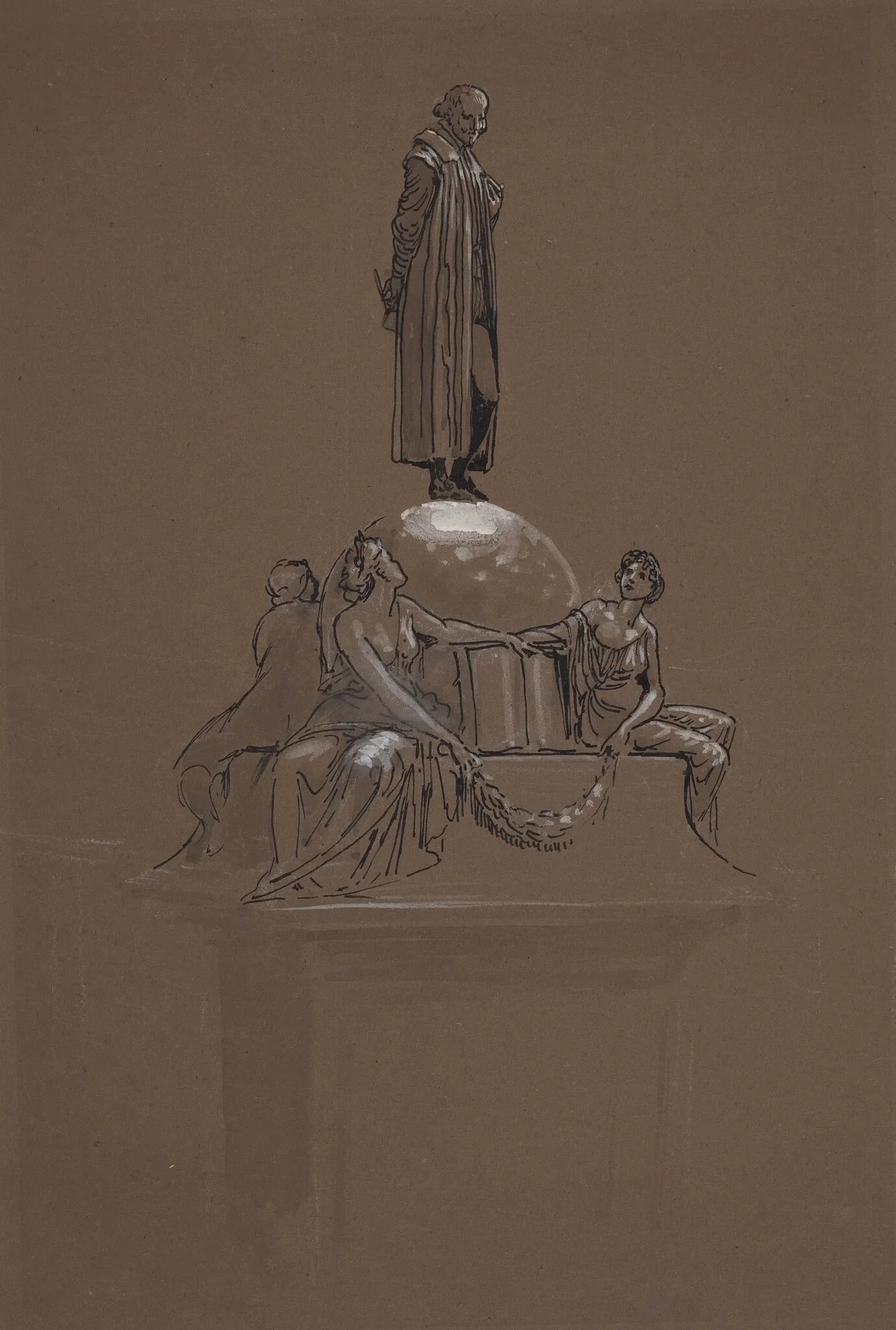 Design for a Shakespeare Memorial, detail
