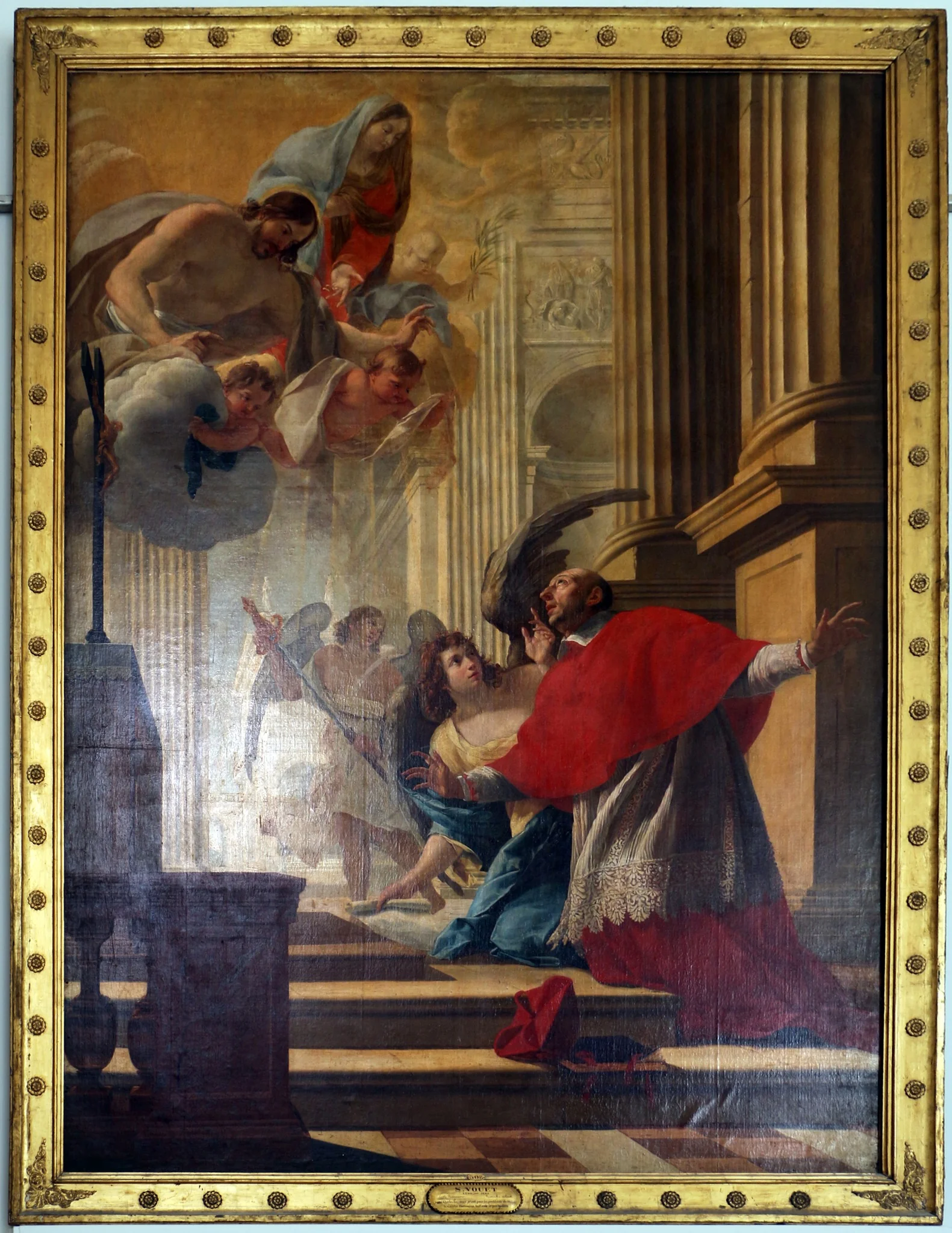 Saint Charles Borromée priant pour les pestiférés de Milan, detail