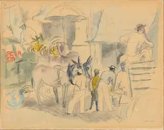 Havana, by Jules Pascin, graphite, 1918