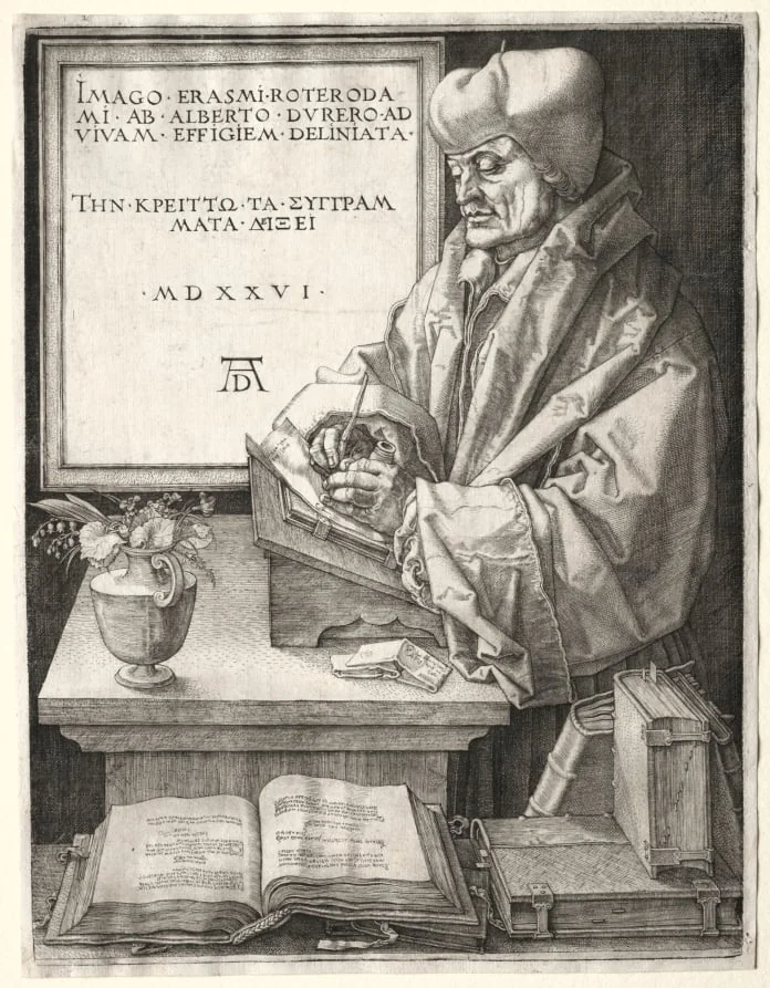 Desiderius Erasmus of Rotterdam, detail