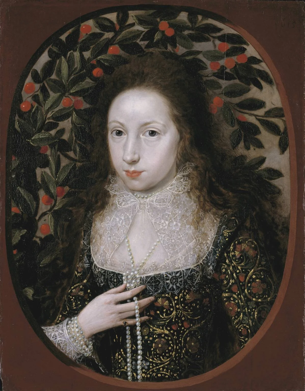 Lady Anne Pope, detail