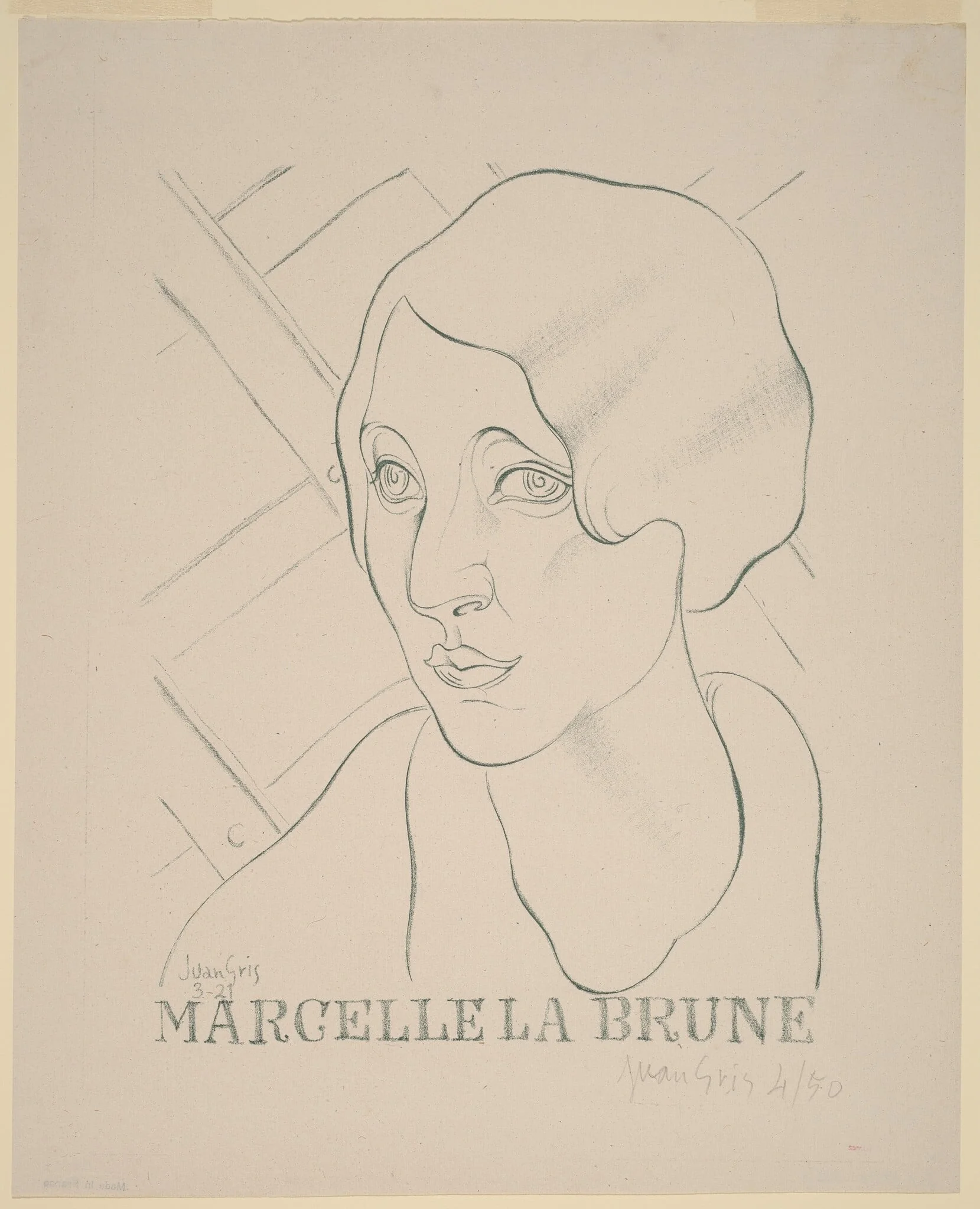 Marcelle la Brune, detail