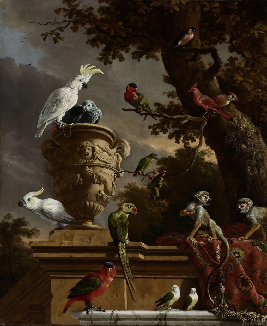 The Menagerie, by Melchior d' Hondecoeter, oil