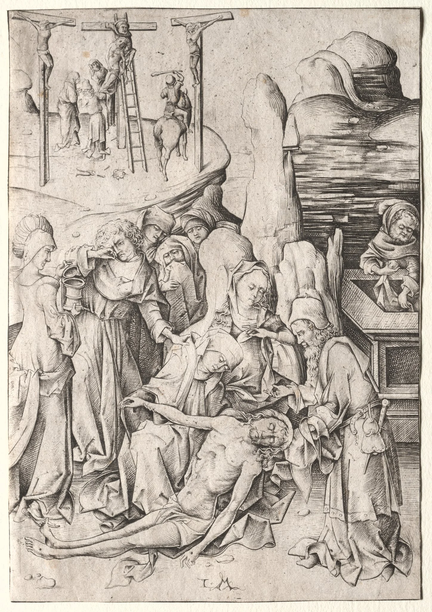 The Passion: The Lamentation, detail