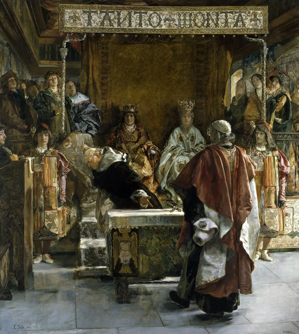 The Expulsion of the Jews from Spain (in the year 1492), by Emilio Sala, oil, 1895