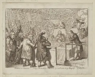 H Beard Print Collection, by James Gillray, 1