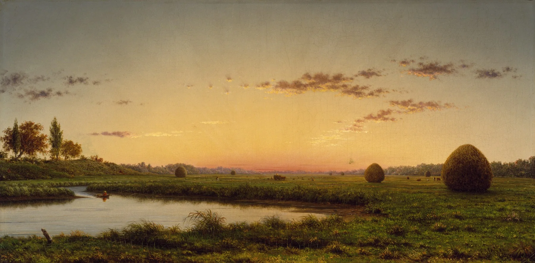 Haystacks on the Newburyport Marshes, detail