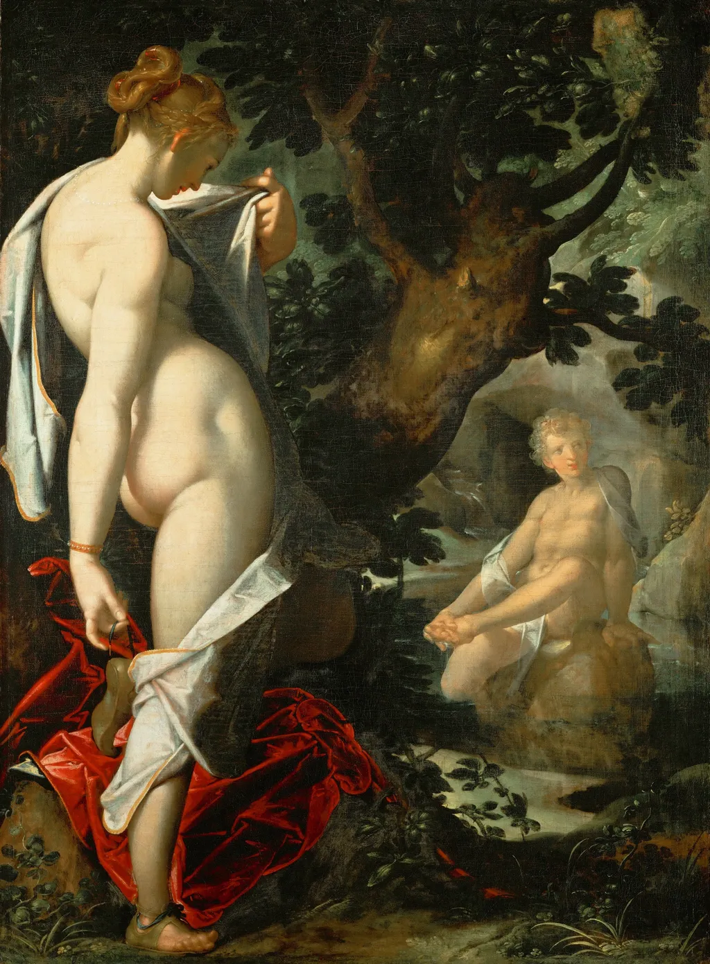 Hermaphroditus and the nymph Salmacis, by Bartholomeus Spranger, oil, 1590
