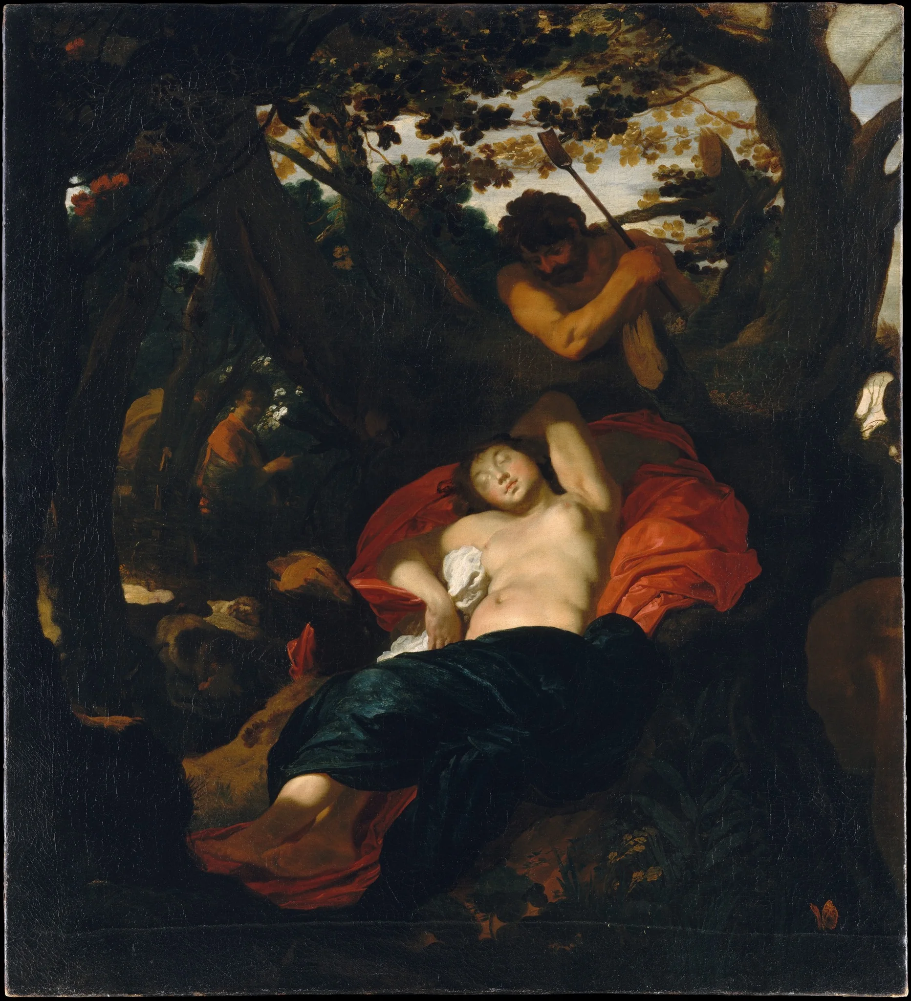 Nymph and Shepherd, detail