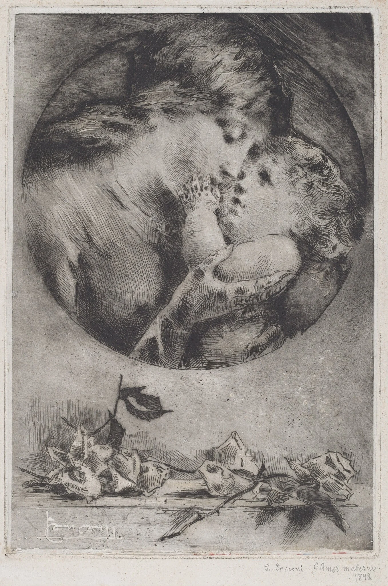 Maternal Love, detail
