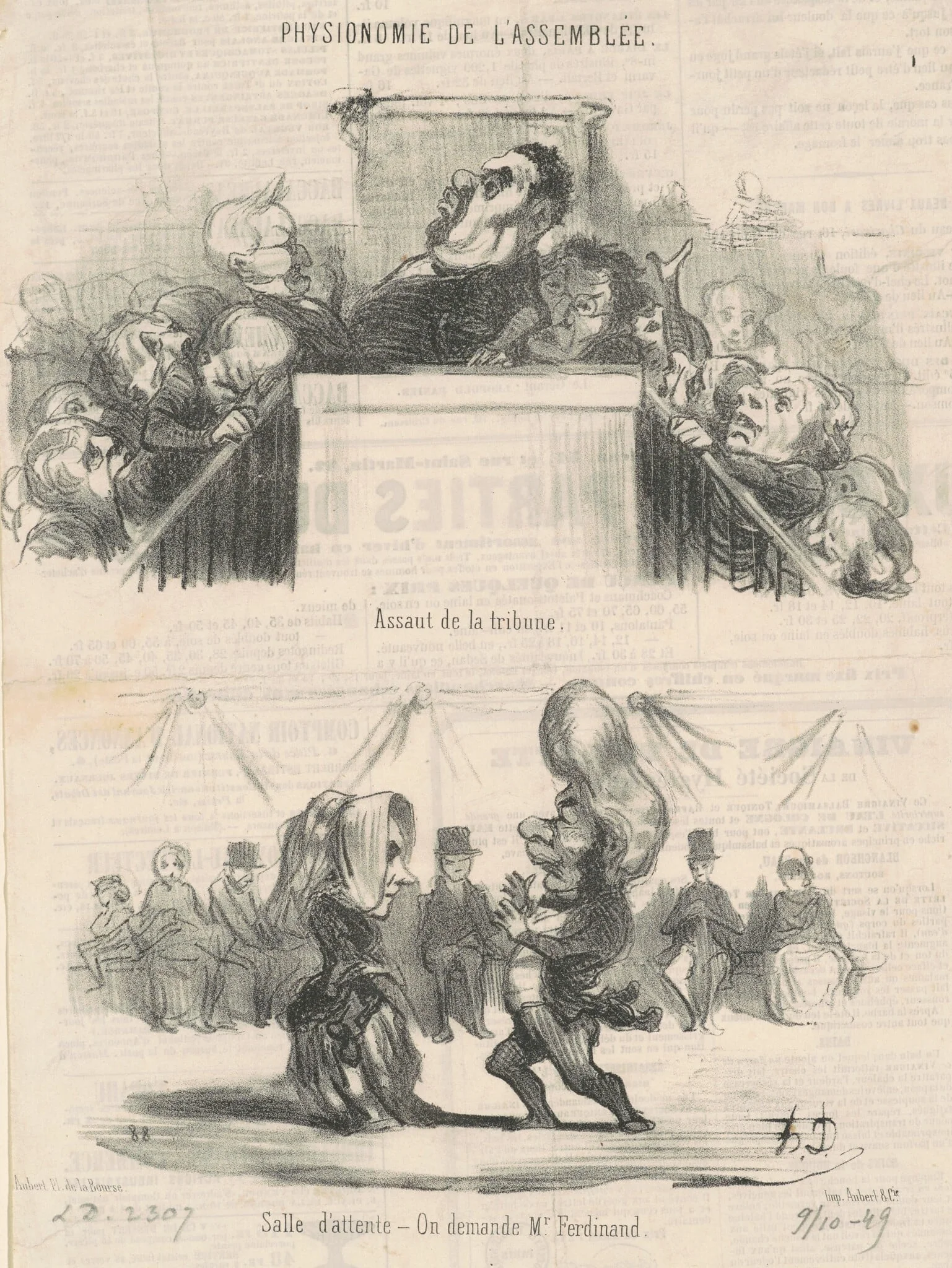 Assaut de la tribune, detail