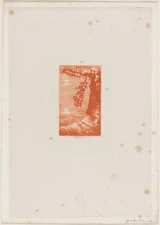 On allume le cierges..., by Félix-Hilaire Buhot, ink, 1878