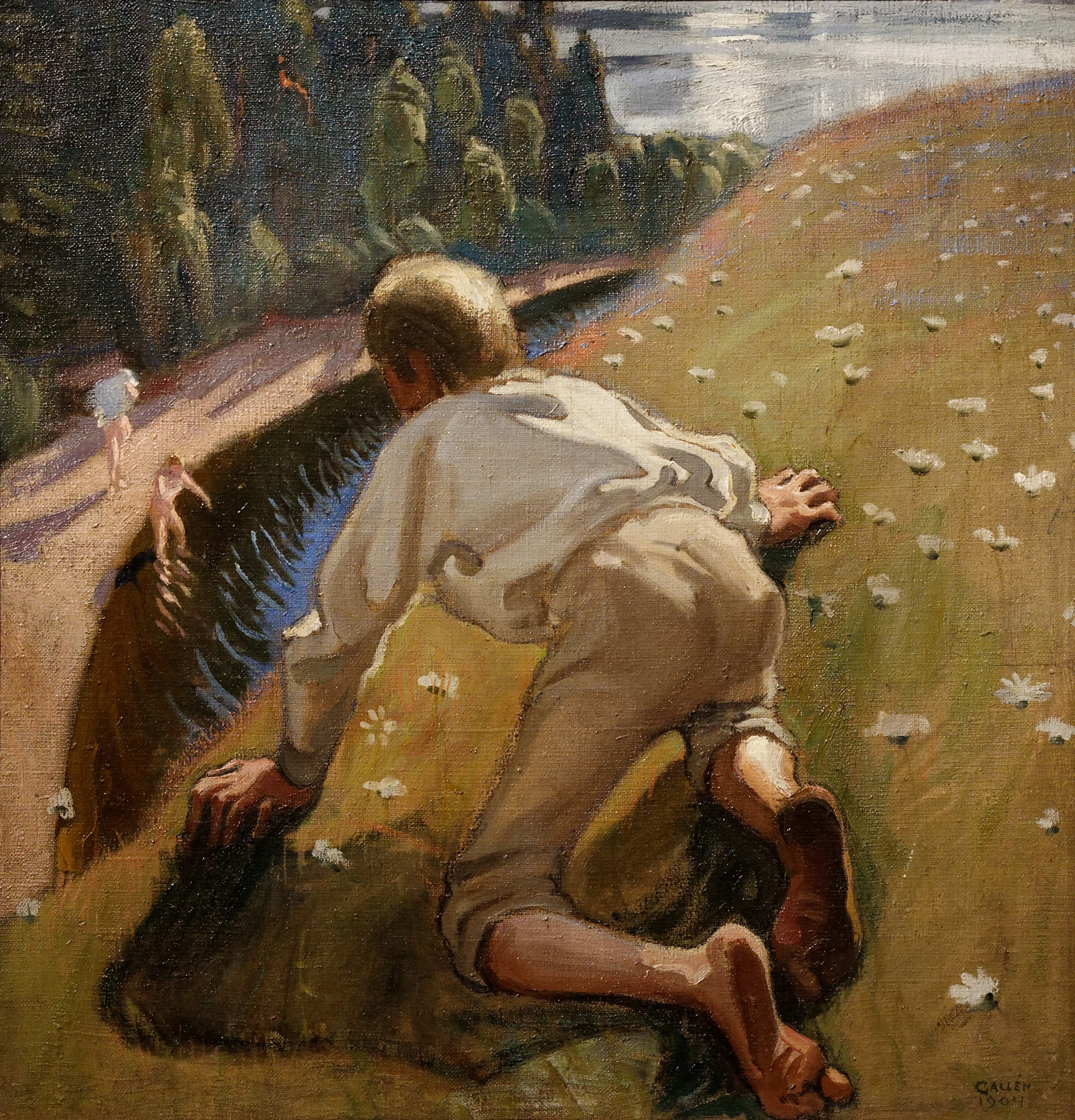 Young faun, detail